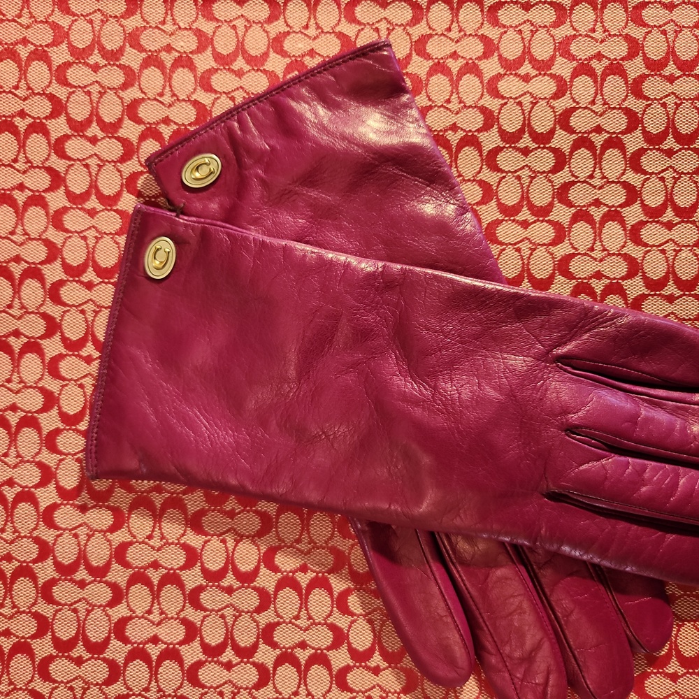 Coach leather gloves - Picture 7 of 7